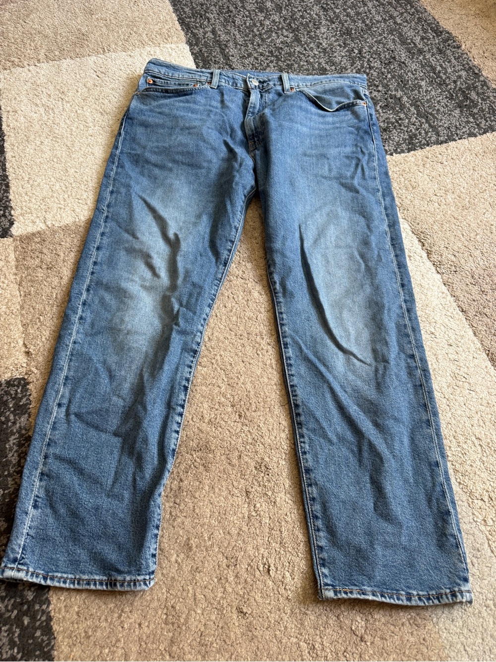 Levi's 502 Jeans Mens Blue regular Taper Medium Wash Fit 36 x 29